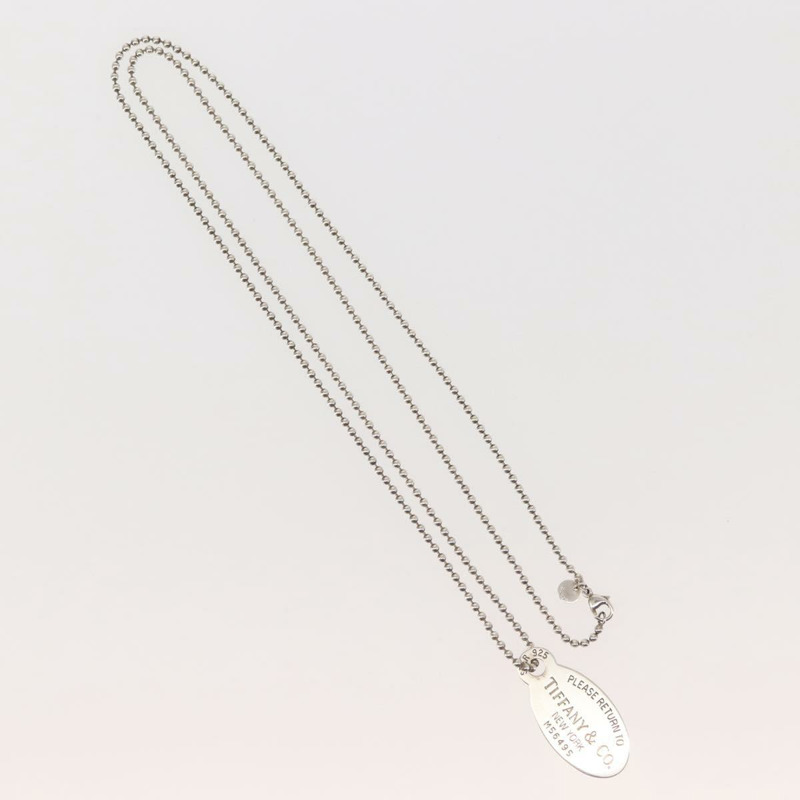 【日本直送】蒂芬妮 (TIFFANY&Co.) 橢圓形吊牌項鍊 925銀 Auth 143843-1
