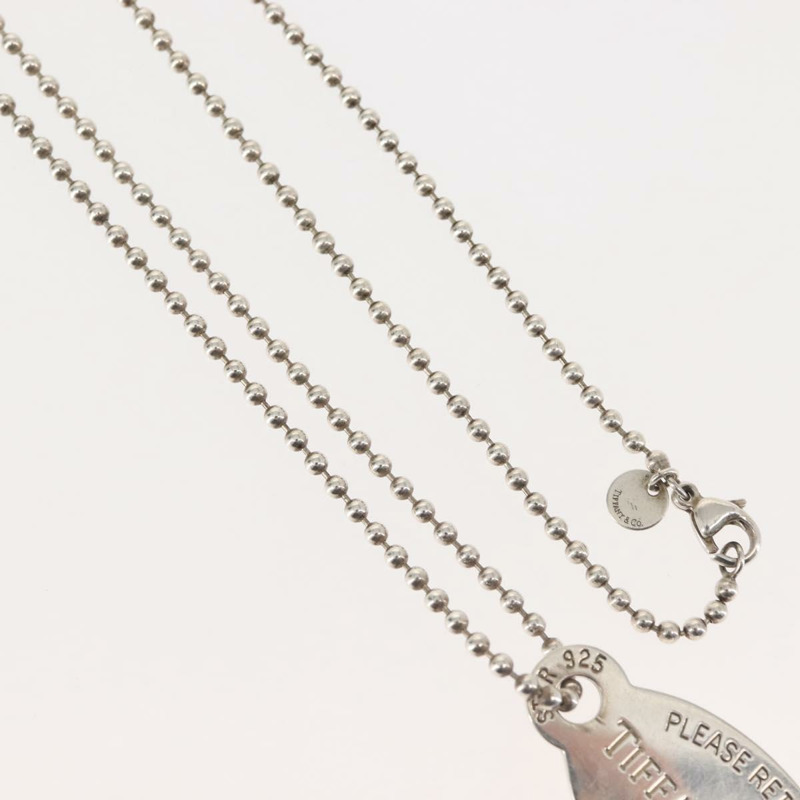 【日本直送】蒂芬妮 (TIFFANY&Co.) 橢圓形吊牌項鍊 925銀 Auth 143843-2