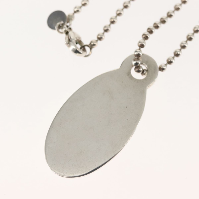 【日本直送】蒂芬妮 (TIFFANY&Co.) 橢圓形吊牌項鍊 925銀 Auth 143843-6