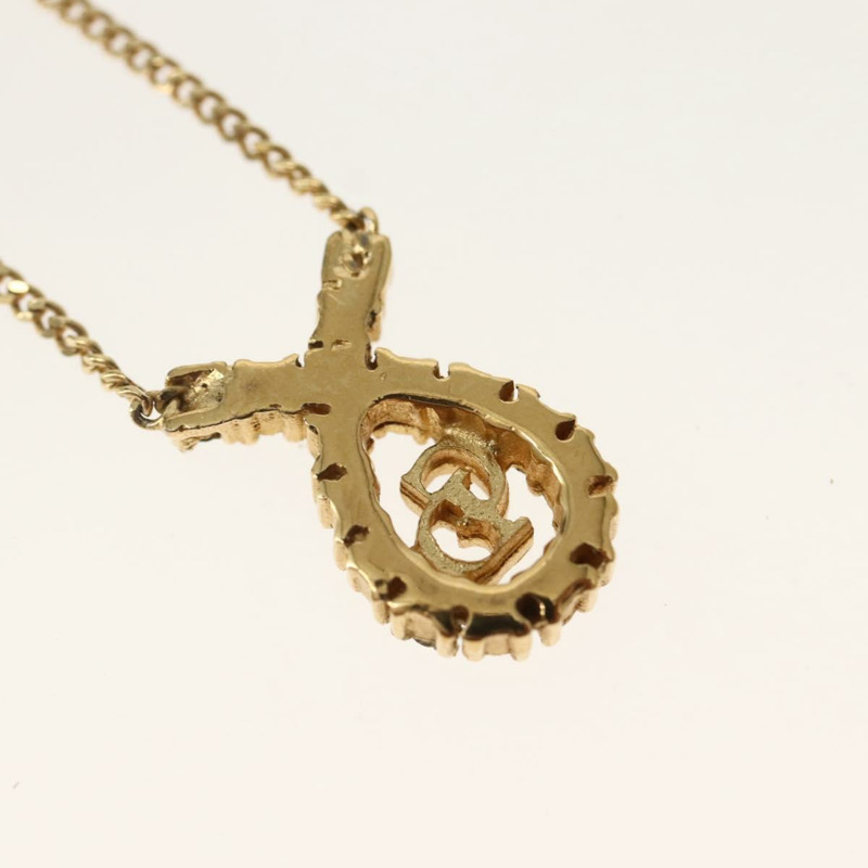 【日本直送】Christian Dior 項鍊 金屬 金 Auth 143872-9