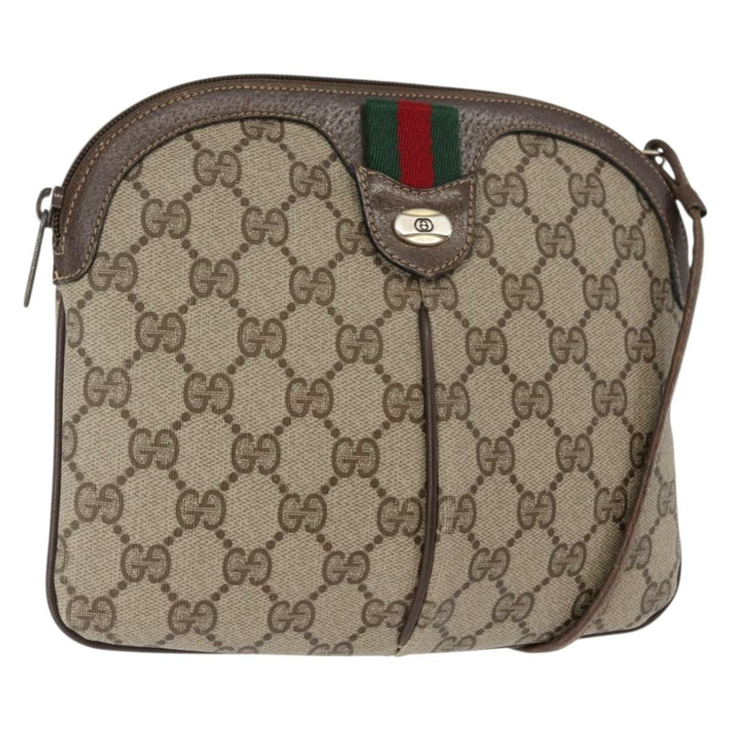 【日本直送】GUCCI GG Supreme Web Sherry Line 手提包 PVC 米色 金色 紅色 904 02 047 正品 BA6221-0