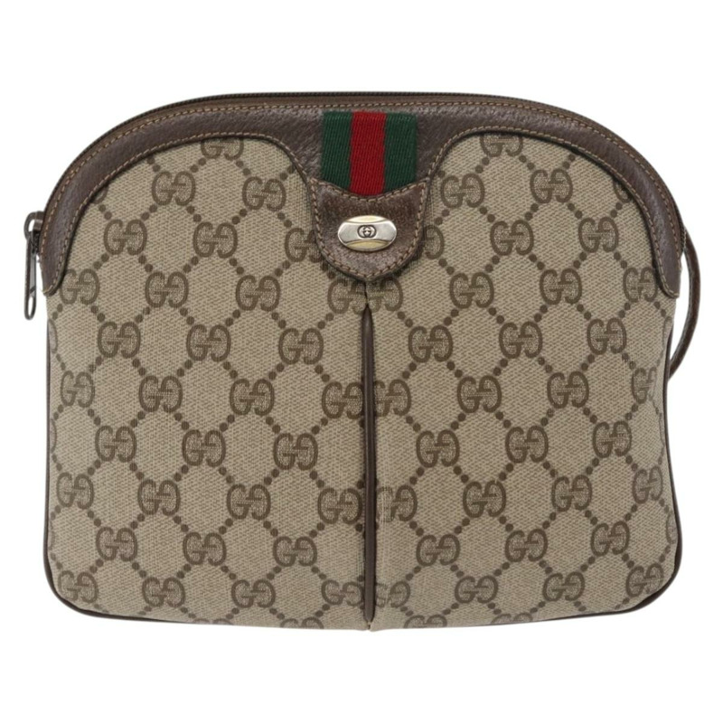 【日本直送】GUCCI GG Supreme Web Sherry Line 手提包 PVC 米色 金色 紅色 904 02 047 正品 BA6221-12