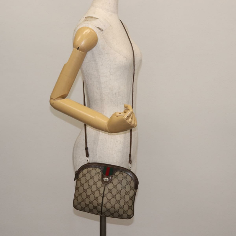 【日本直送】GUCCI GG Supreme Web Sherry Line 手提包 PVC 米色 金色 紅色 904 02 047 正品 BA6221-20