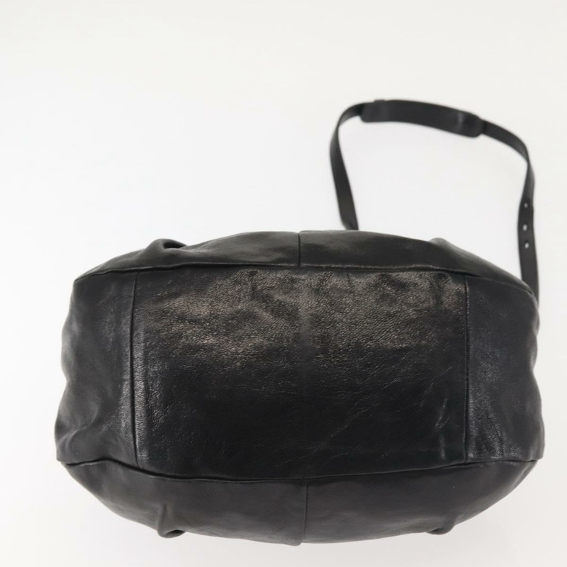 【日本直送】Chloe Etel 手提包 皮革 2way 黑色金色 正品 BA6272-4