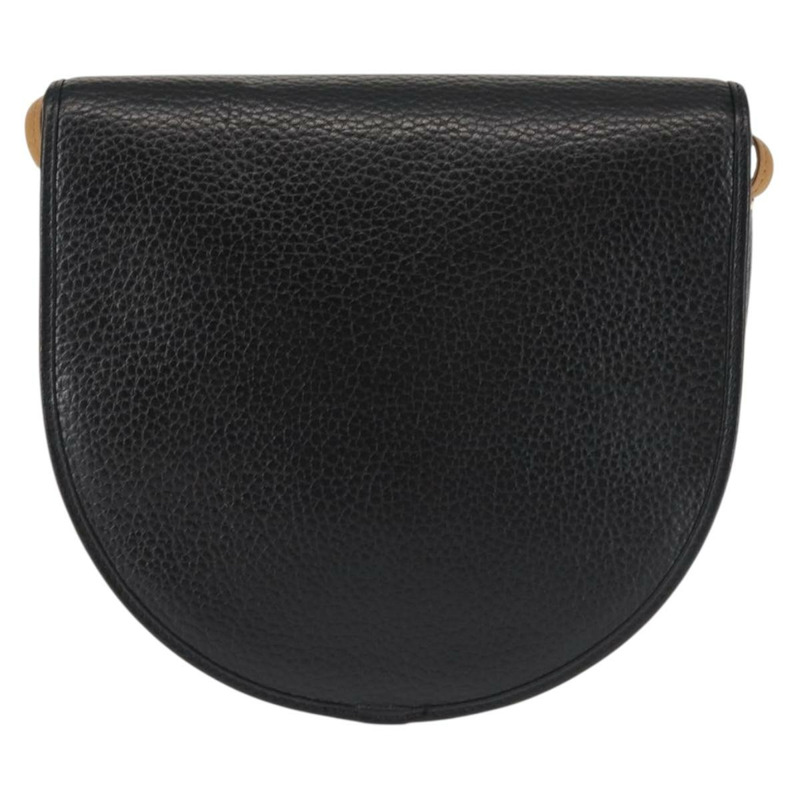 【日本直送】Christian Dior 黑色金色皮革肩背包 正品 BA6146-1