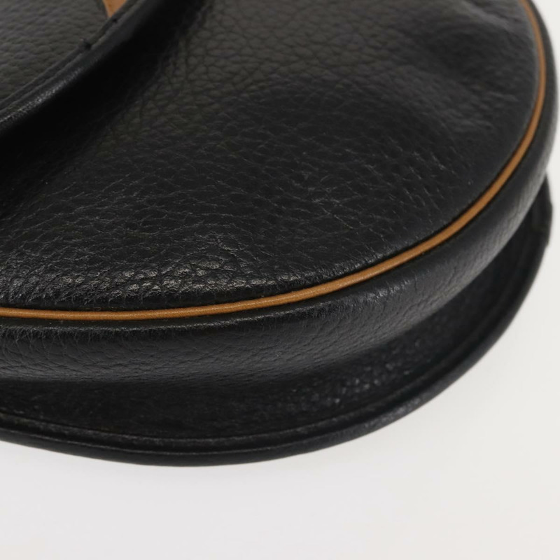 【日本直送】Christian Dior 黑色金色皮革肩背包 正品 BA6146-8