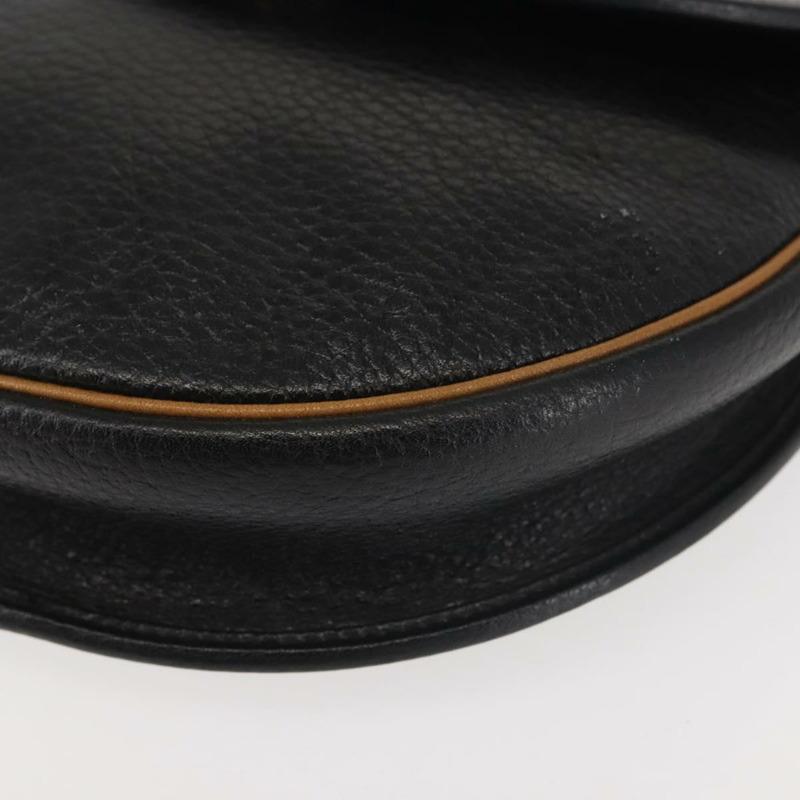 【日本直送】Christian Dior 黑色金色皮革肩背包 正品 BA6146-13