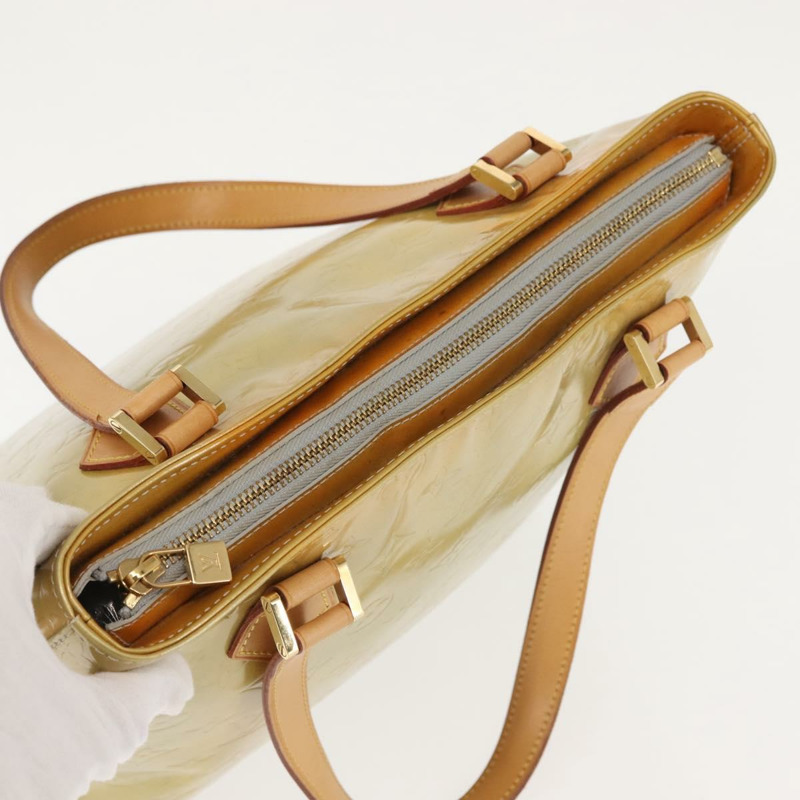 【日本直送】路易威登 Monogram Vernis Houston 手提包 灰色 M91053 LV 正品 BA6256-5