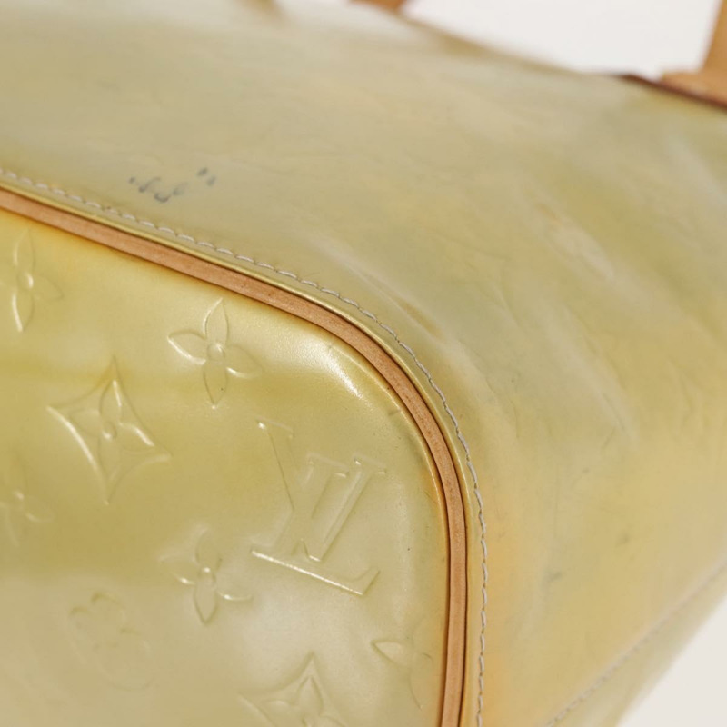 【日本直送】路易威登 Monogram Vernis Houston 手提包 灰色 M91053 LV 正品 BA6256-15