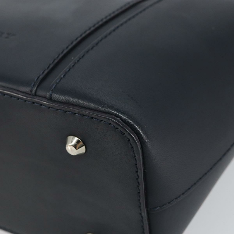 【日本直送】BURBERRY 手提包 皮革 海軍藍 銀色 正品 BA6227-13
