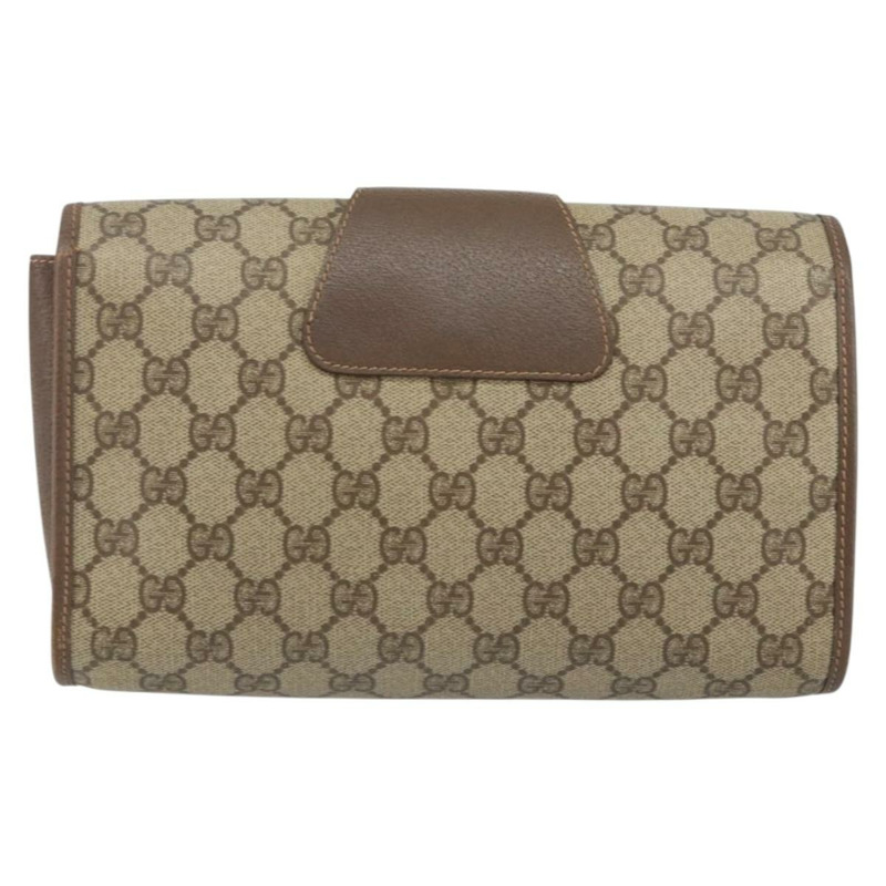 【日本直送】GUCCI GG Supreme Web Sherry Line 手提包 PVC 米色 金色 156 01 030 正品 143490-1