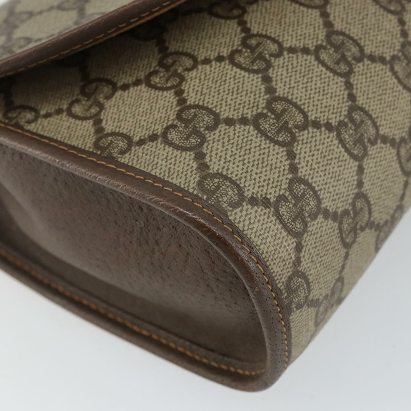 【日本直送】GUCCI GG Supreme Web Sherry Line 手提包 PVC 米色 金色 156 01 030 正品 143490-13