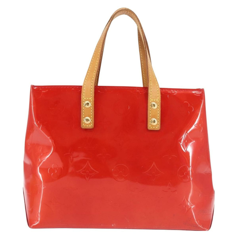 【日本直送】路易威登 Monogram Vernis Reade PM 手提包 紅色 M91088 LV 正品 143468-1