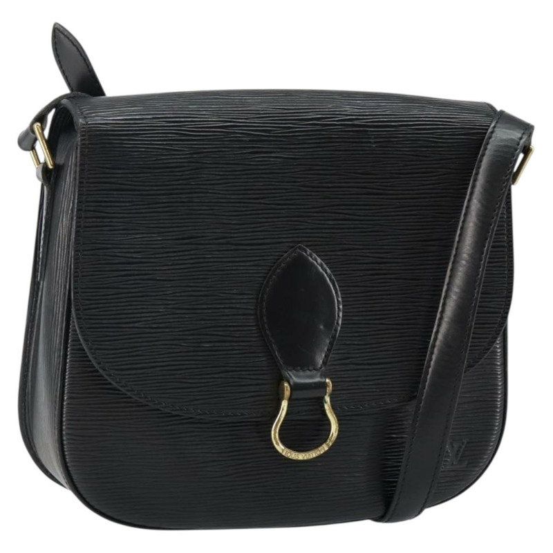 【日本直送】路易威登 Epi Saint Cloud GM 肩背包 黑色 M52192 LV Auth BA6121-0