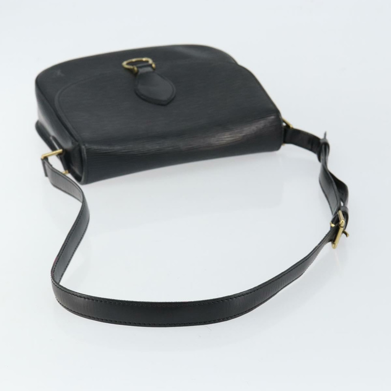 【日本直送】路易威登 Epi Saint Cloud GM 肩背包 黑色 M52192 LV Auth BA6121-6