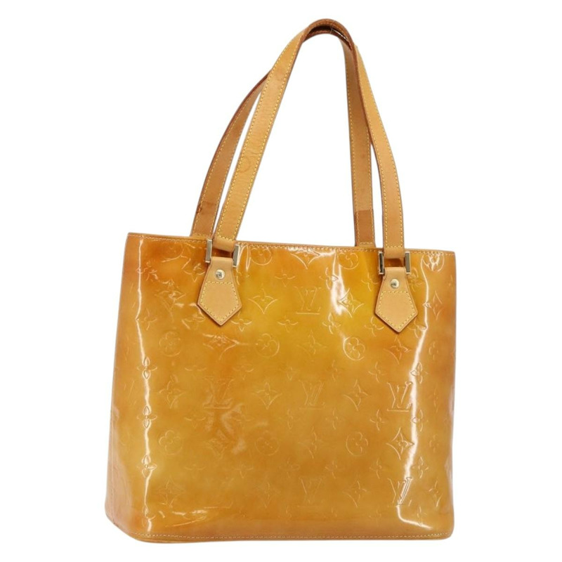 【日本直送】路易威登 Monogram Vernis Houston 手提包 米色 M91004 LV 正品 BA6311-0