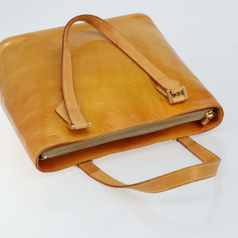 【日本直送】路易威登 Monogram Vernis Houston 手提包 米色 M91004 LV 正品 BA6311-5