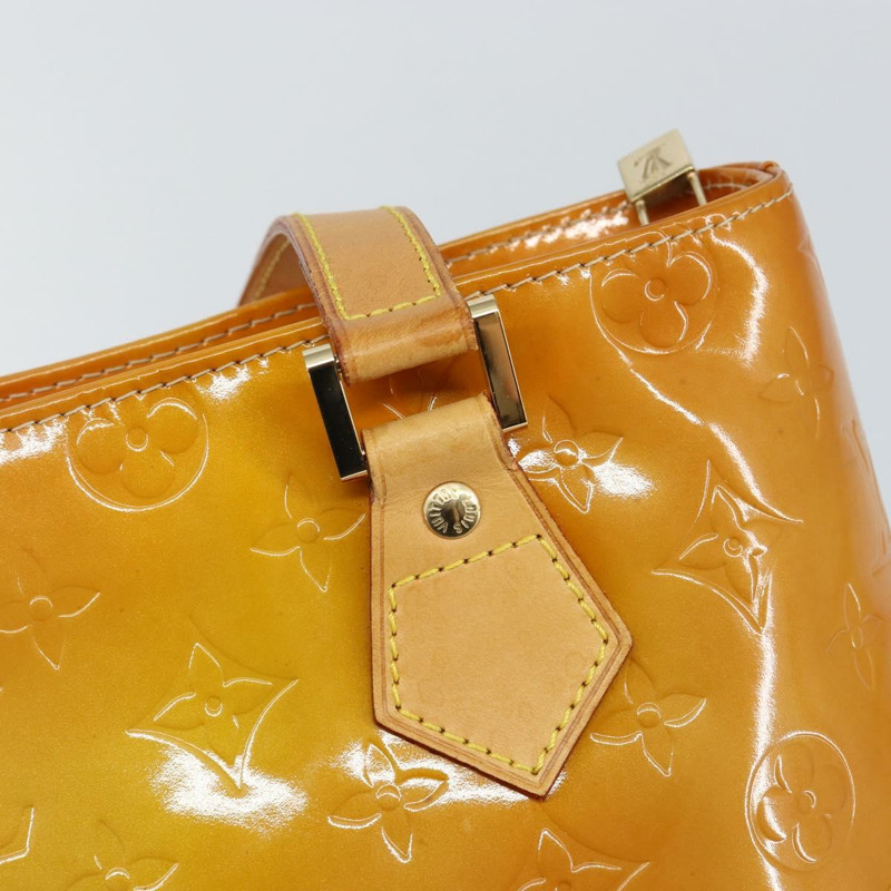 【日本直送】路易威登 Monogram Vernis Houston 手提包 米色 M91004 LV 正品 BA6311-16