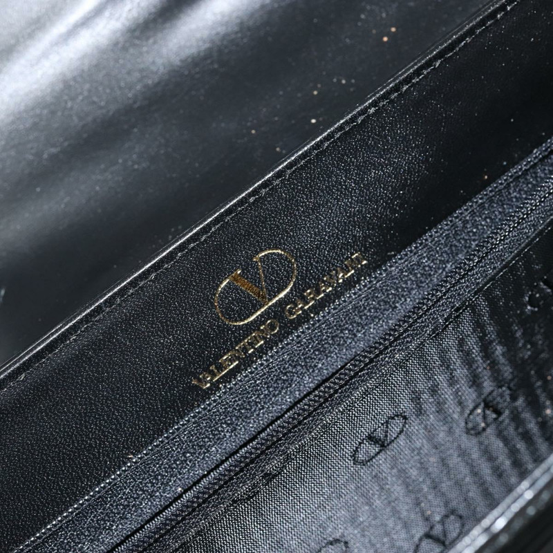 【日本直送】華倫天奴 (VALENTINO) 黑色金色皮革單肩包，正品 BA6292-10