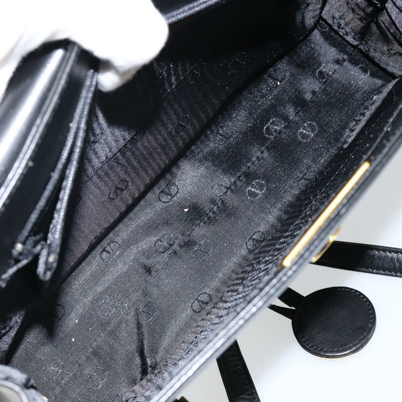 【日本直送】華倫天奴 (VALENTINO) 黑色金色皮革單肩包，正品 BA6292-11