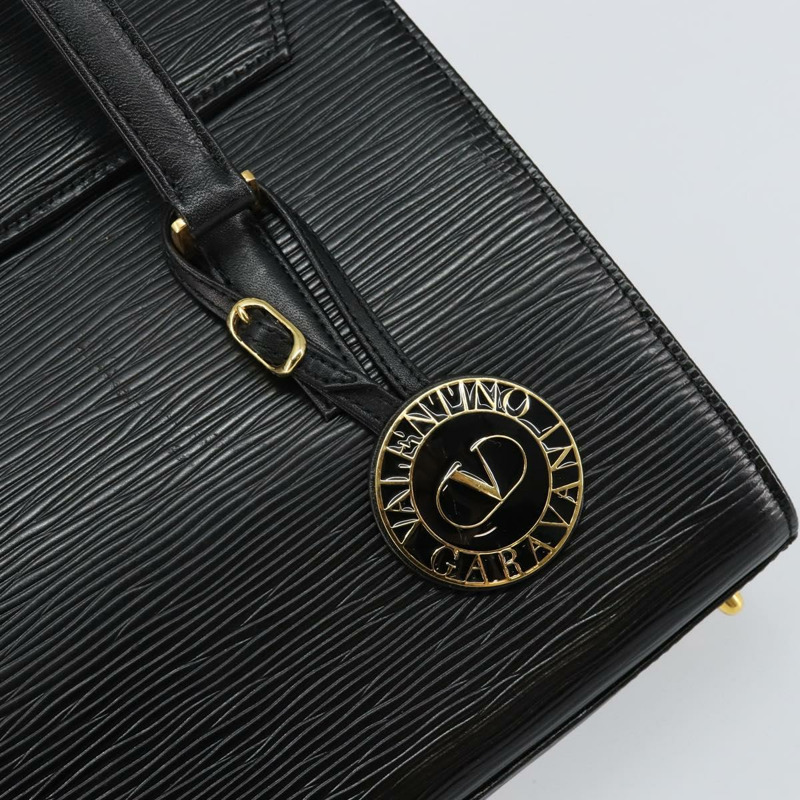 【日本直送】華倫天奴 (VALENTINO) 黑色金色皮革單肩包，正品 BA6292-16