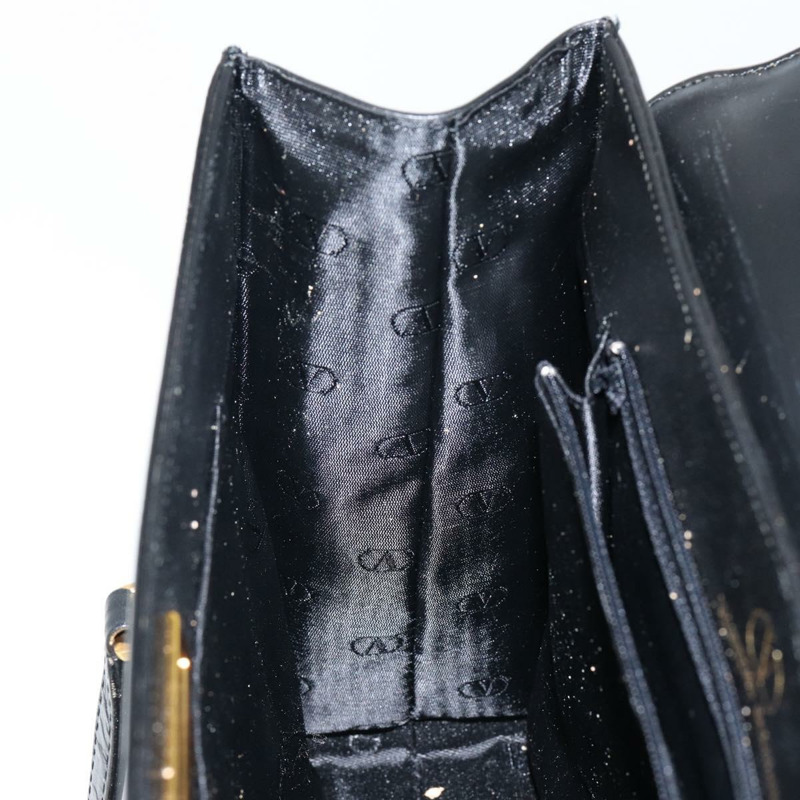 【日本直送】華倫天奴 (VALENTINO) 黑色金色皮革單肩包，正品 BA6292-18