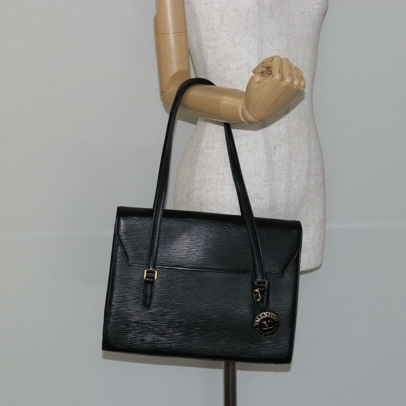 【日本直送】華倫天奴 (VALENTINO) 黑色金色皮革單肩包，正品 BA6292-20