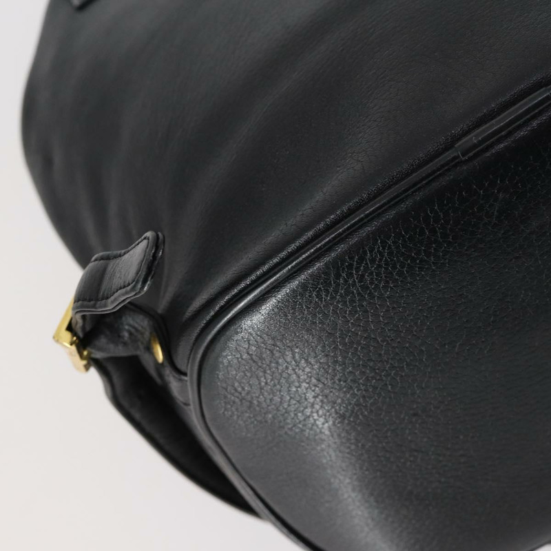 【日本直送】MCM鉚釘雙肩包,黑色皮革,金色,正品編號144411-17