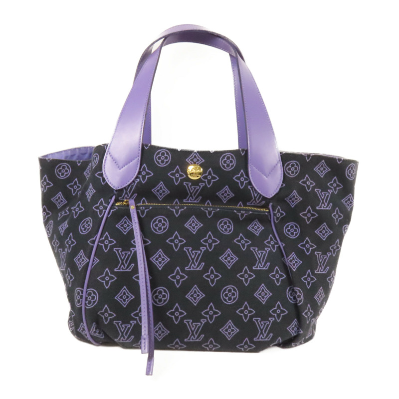 LOUIS VUITTON 帆布Cabas Ipanema PM金扣肩背袋-0