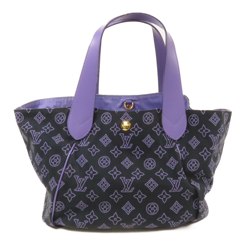 LOUIS VUITTON 帆布Cabas Ipanema PM金扣肩背袋-1