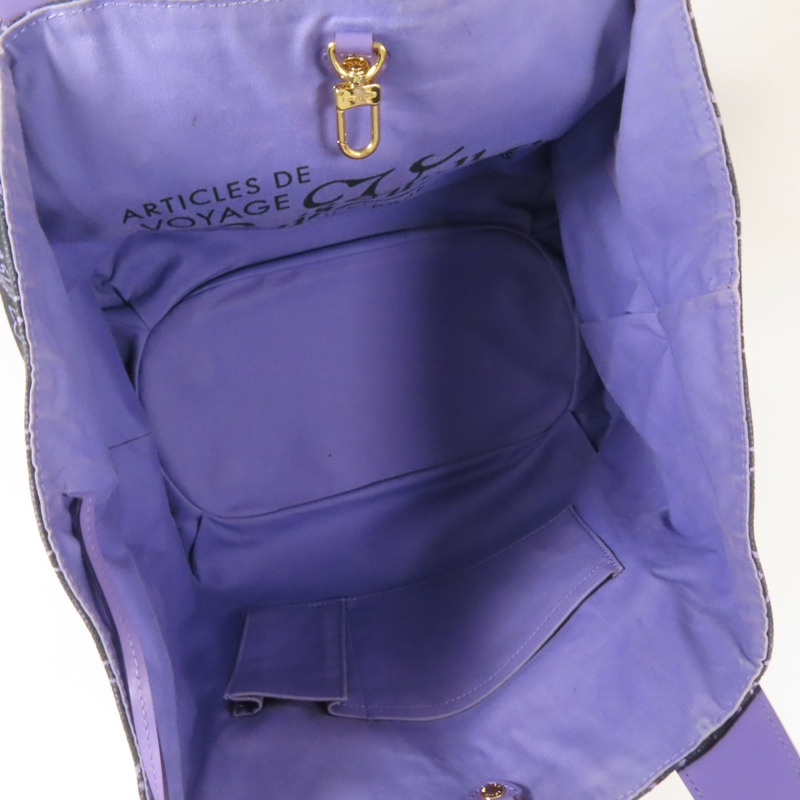 LOUIS VUITTON 帆布Cabas Ipanema PM金扣肩背袋-4