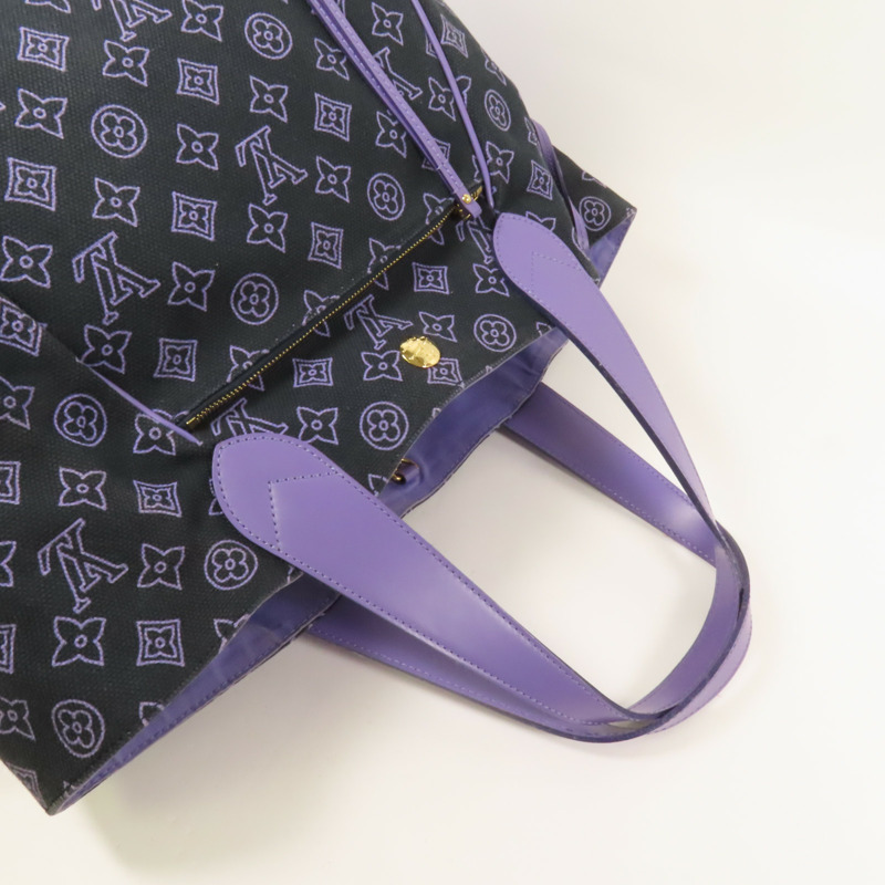 LOUIS VUITTON 帆布Cabas Ipanema PM金扣肩背袋-5