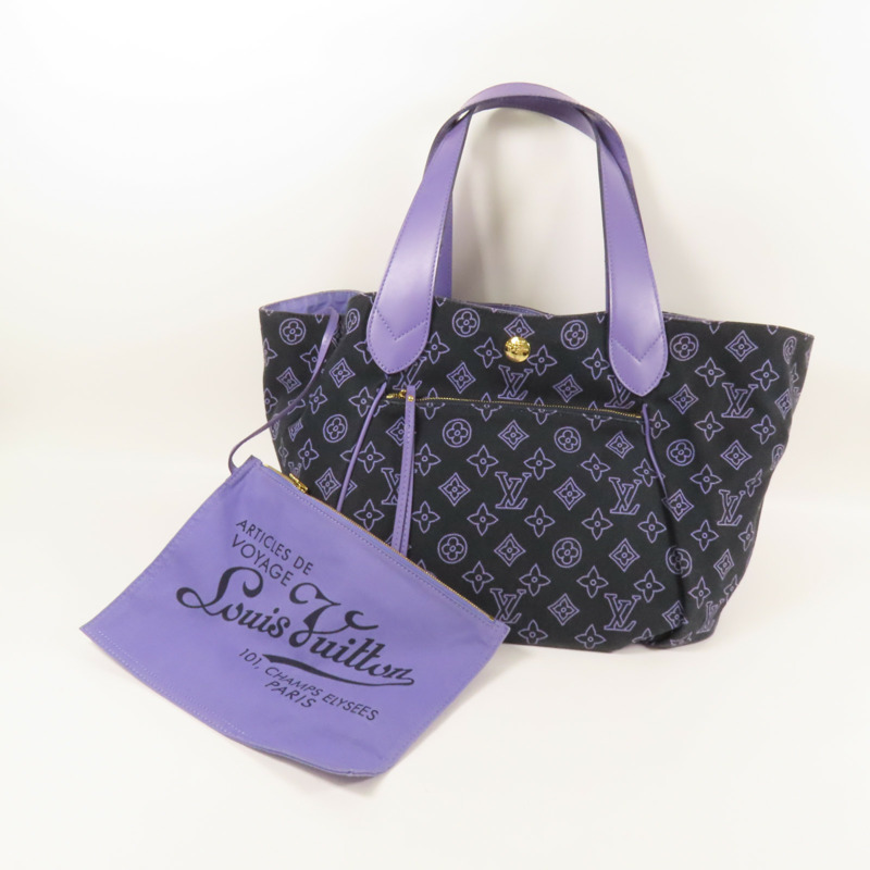 LOUIS VUITTON 帆布Cabas Ipanema PM金扣肩背袋-11