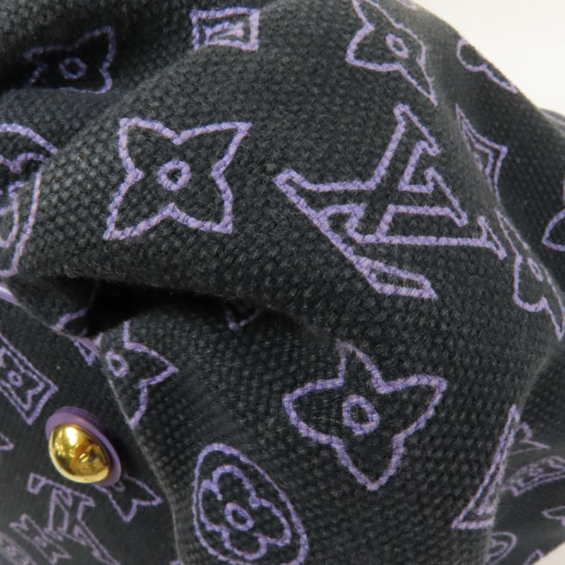 LOUIS VUITTON 帆布Cabas Ipanema PM金扣肩背袋-15