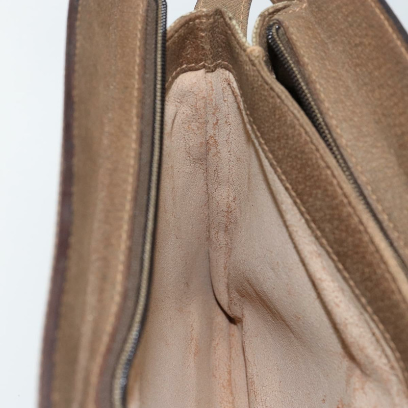 【日本直送】GUCCI GG Supreme Web Sherry Line 手提包 PVC 米色 金色 14 02 013 正品 144420-19