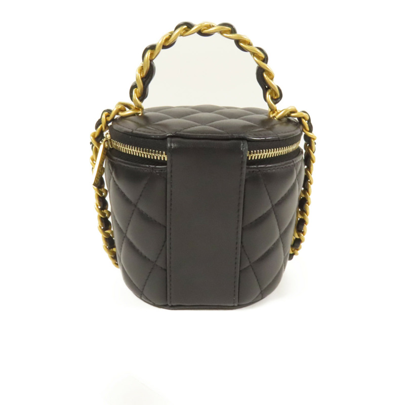 CHANEL 牛皮皮革Chain Shoulder金扣手挽肩背兩用袋-1