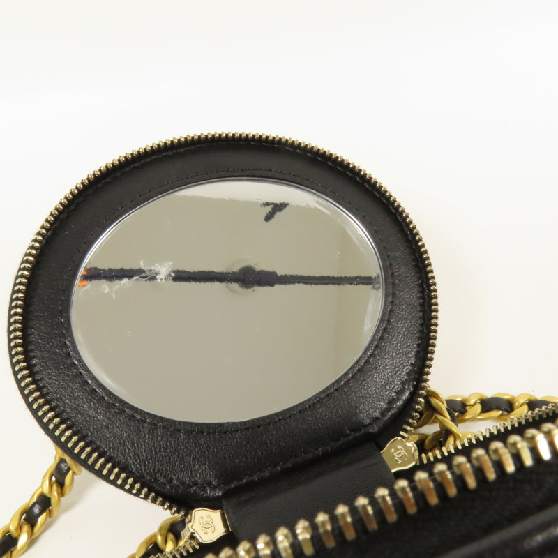 CHANEL 牛皮皮革Chain Shoulder金扣手挽肩背兩用袋-7