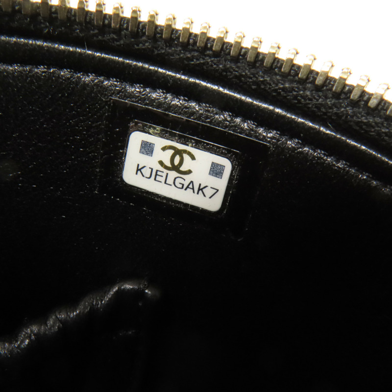 CHANEL 牛皮皮革Chain Shoulder金扣手挽肩背兩用袋-9