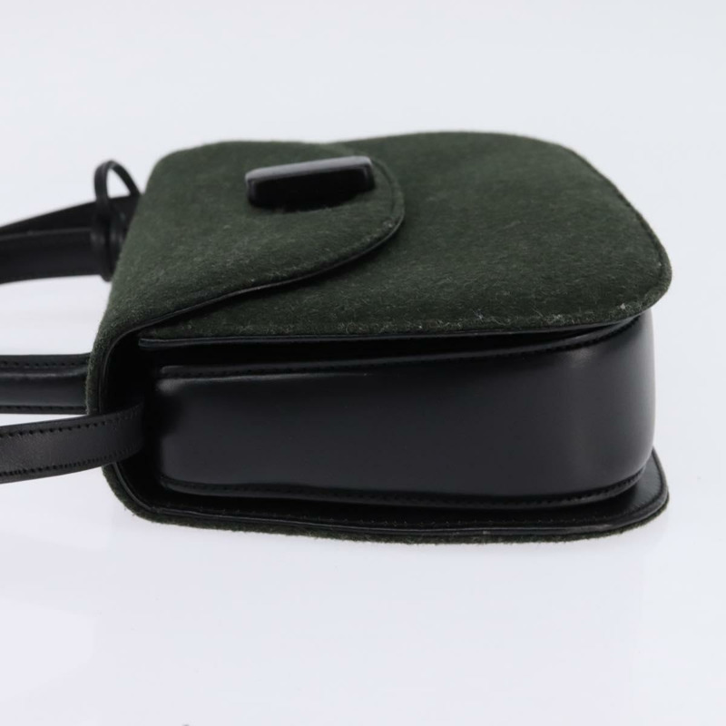 【日本直送】GUCCI 手提包 毛氈 兩用 卡其色 銀色 正品 144382-2