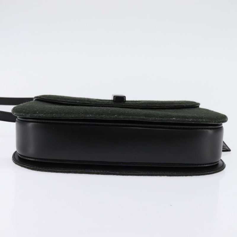 【日本直送】GUCCI 手提包 毛氈 兩用 卡其色 銀色 正品 144382-4