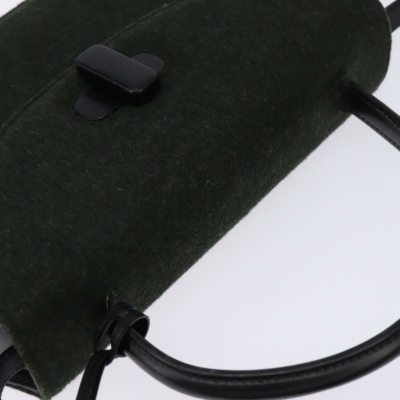 【日本直送】GUCCI 手提包 毛氈 兩用 卡其色 銀色 正品 144382-5