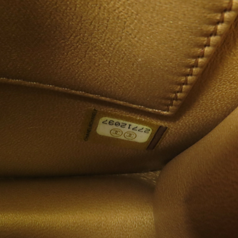 CHANEL 牛皮皮革Chain Shoulder金扣肩背袋-9