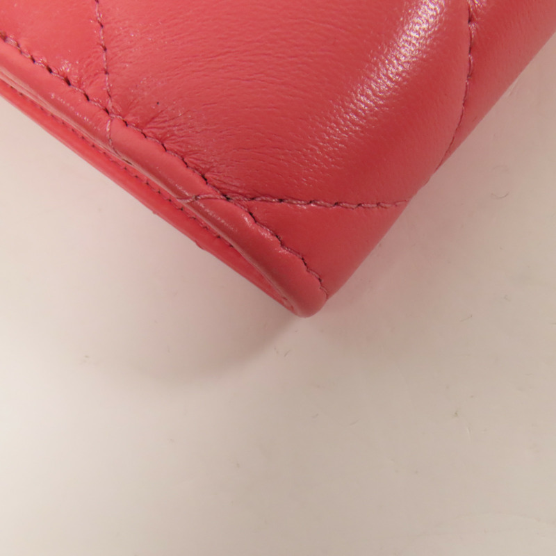 CHANEL 牛皮皮革Chain Shoulder金扣鏈帶肩背袋-10