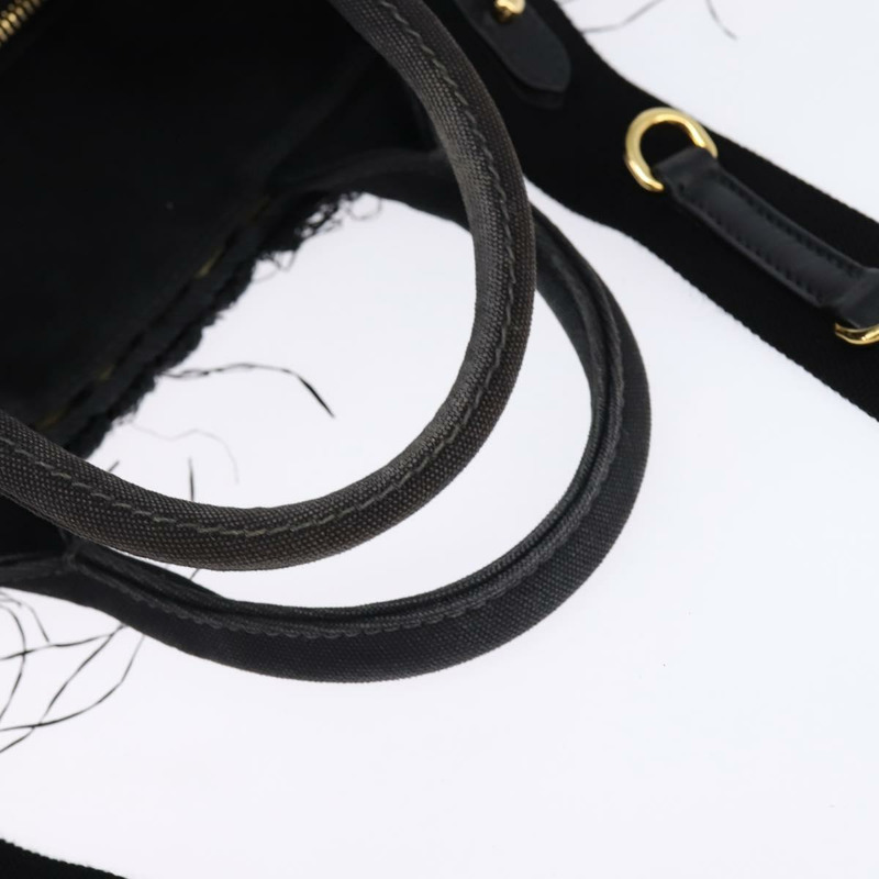 【日本直送】PRADA 籃子包 手提包 拉菲草編織 兩用 黑色 金色 正品 144390-6