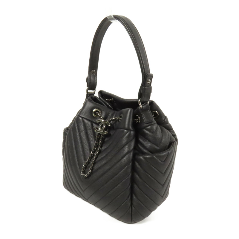 CHANEL 牛皮皮革2 Way Shoulder Bucket Bag手挽肩背兩用袋-2
