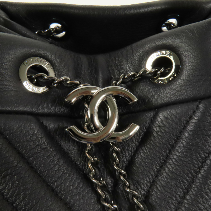 CHANEL 牛皮皮革2 Way Shoulder Bucket Bag手挽肩背兩用袋-6