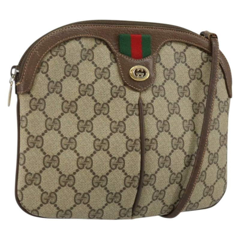 【日本直送】GUCCI GG Supreme Web Sherry Line 手提包 PVC 米色 金色 904 02 047 正品 144351-0