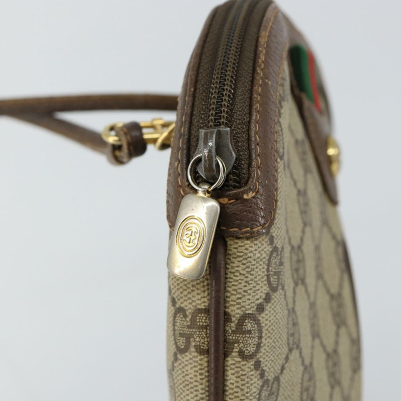 【日本直送】GUCCI GG Supreme Web Sherry Line 手提包 PVC 米色 金色 904 02 047 正品 144351-8