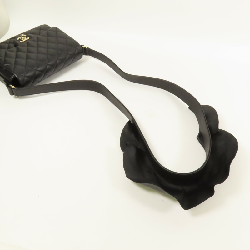 CHANEL 羊皮皮革Shoulder Bag金扣肩背袋-4