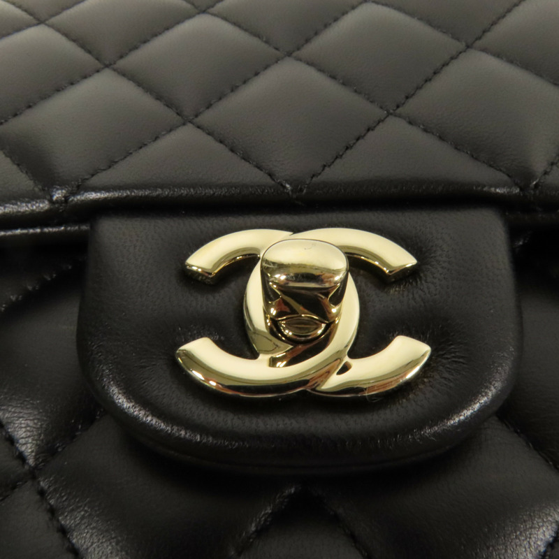 CHANEL 羊皮皮革Shoulder Bag金扣肩背袋-7